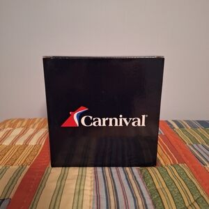 Carnival Cruise NWT Set Of 2 Champagne Flutes In Black Box